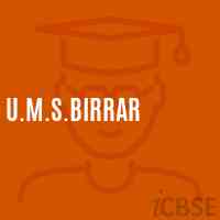 U.M.S.Birrar Middle School Logo