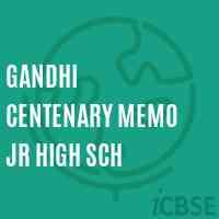 Gandhi Centenary Memo Jr High Sch Middle School Logo