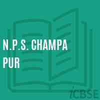 N.P.S. Champa Pur Primary School Logo