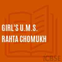 Girl'S U.M.S. Rahta Chomukh Middle School Logo