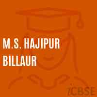 M.S. Hajipur Billaur Middle School Logo