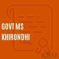 Govt Ms Khirondhi Middle School Logo