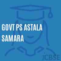 Govt Ps Astala Samara Primary School Logo