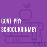 Govt. Pry. School Khinmey Logo