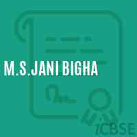 M.S.Jani Bigha Middle School Logo