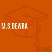 M.S.Dewra Middle School Logo