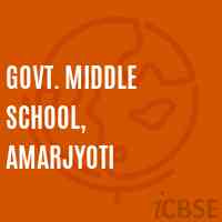 Govt. Middle School, Amarjyoti Logo