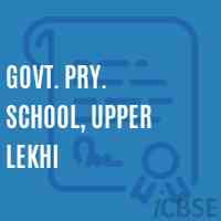 Govt. Pry. School, Upper Lekhi Logo