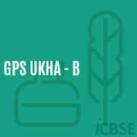 Gps Ukha - B Primary School Logo