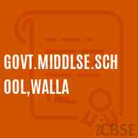 Govt.Middlse.School,Walla Logo