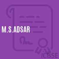 M.S.Adsar Middle School Logo