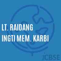 Lt. Raidang Ingti Mem. Karbi Primary School Logo