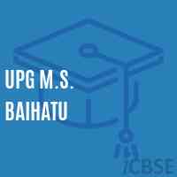 Upg M.S. Baihatu Middle School Logo