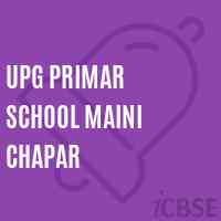 Upg Primar School Maini Chapar Logo