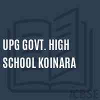 Upg Govt. High School Koinara Logo