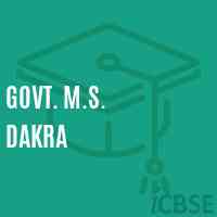 Govt. M.S. Dakra Middle School Logo