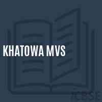 Khatowa Mvs Middle School Logo