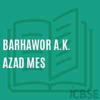 Barhawor A.K. Azad Mes Middle School Logo