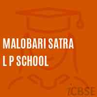 Malobari Satra L P School Logo