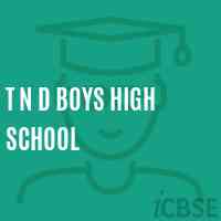 T N D Boys High School Logo