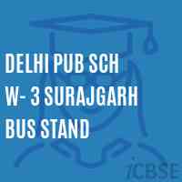 Delhi Pub Sch W- 3 Surajgarh Bus Stand Primary School Logo