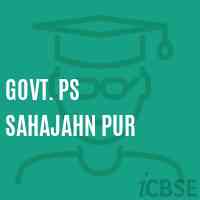 Govt. Ps Sahajahn Pur Primary School Logo