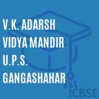 V.K. Adarsh Vidya Mandir U.P.S. Gangashahar Middle School Logo