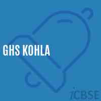 Ghs Kohla Secondary School Logo