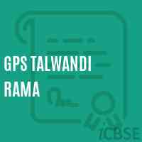 Gps Talwandi Rama Primary School Logo