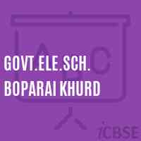 Govt.Ele.Sch. Boparai Khurd Primary School Logo