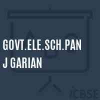 Govt.Ele.Sch.Panj Garian Primary School Logo