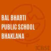 Bal Bharti Public School Bhaklana Logo