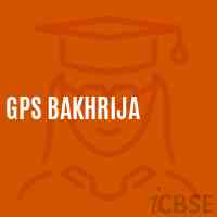 Gps Bakhrija Primary School Logo