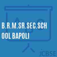 B.R.M.Sr.Sec.School Bapoli Logo