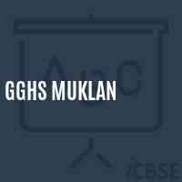 Gghs Muklan Secondary School Logo