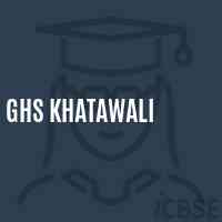Ghs Khatawali Secondary School Logo