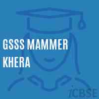 Gsss Mammer Khera High School Logo