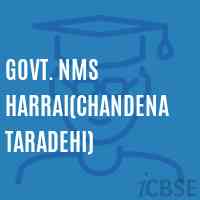 Govt. Nms Harrai(Chandena Taradehi) Middle School Logo