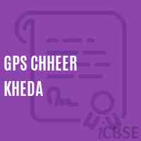 Gps Chheer Kheda Primary School Logo