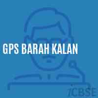 Gps Barah Kalan Primary School Logo