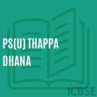 Ps(U) Thappa Dhana Primary School Logo