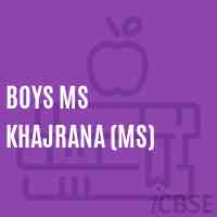 Boys Ms Khajrana (Ms) Middle School Logo