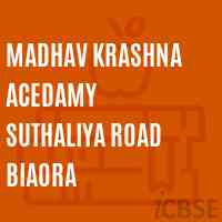 Madhav Krashna Acedamy Suthaliya Road Biaora Middle School Logo