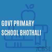 Govt Primary School Bhothali Logo