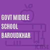 Govt Middle School Baroudkhar Logo