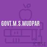 Govt.M.S.Mudpar Middle School Logo