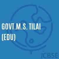 Govt.M.S. Tilai (Edu) Middle School Logo