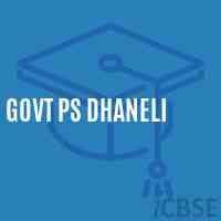 Govt Ps Dhaneli Primary School Logo