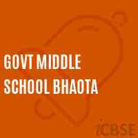 Govt Middle School Bhaota Logo