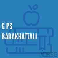 G Ps Badakhattali Primary School Logo